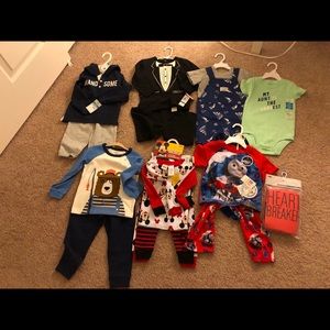Boys clothes NWT. Size ranging from 24months/2T.